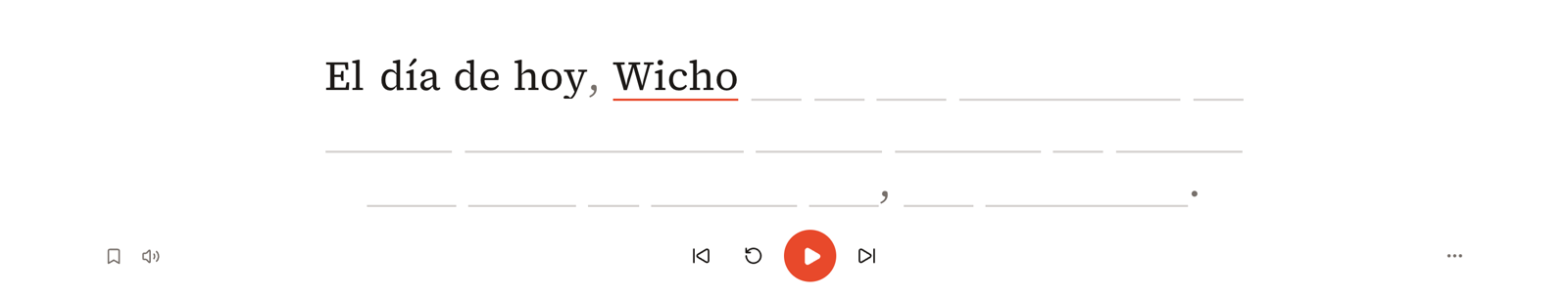 Dictation practice